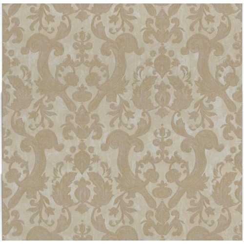 Classic Wallpaper Length 10m, Width 0.70m, Beige Color, Model 15014 | Balbaid Decor Company