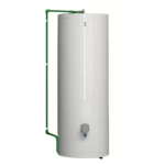 Vertical Electric Water Heater Saudi Ceramics ,Height 1130 mm Capacity 150 Liter  Color White    4500 WATT  
