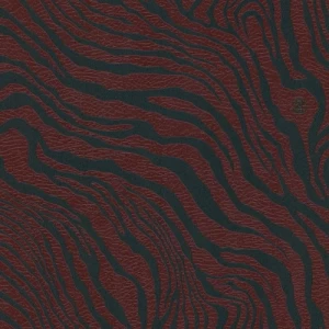 Italian Wallpaper Red With Black Patterned Design, 10mx0.70m | Balbaid Decor Company
