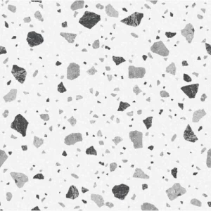 Floor Tiles 14 mm Thick 60x60 cm White Terrazzo Design | Riyadh Ceramics