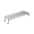 Glass Shelf stainless steel,  Dimensions 331x120x48  mm, Matte Nickel Color