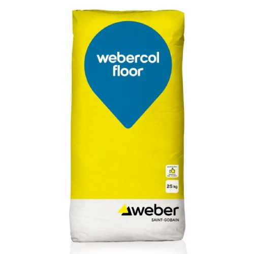 Thick Adhesive Mortar 25 kg Grey Color, Webercol Floor | Sodamco-Weber