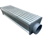 مجرى تصريف مياه المنيوم  مزايا مع فتحة تصريف 2 إنش عرض 10 سم