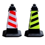 Pyramid cone  yellow  color weight 2kg height 100cm        