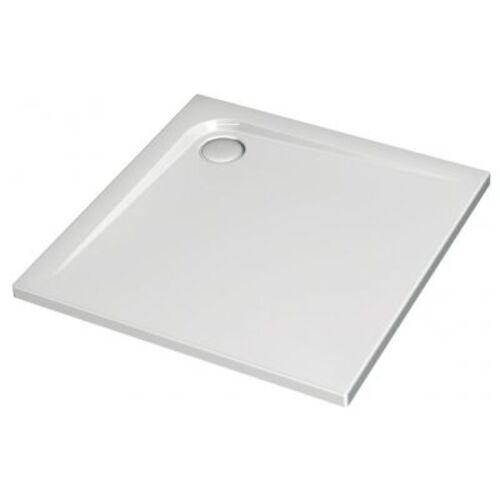 حوض أرضي مربع أكريليك 80 × 80 سم أبيض، من مجموعة الترا فلات | Ideal Standard