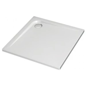 حوض أرضي مربع أكريليك 80 × 80 سم أبيض، من مجموعة الترا فلات | Ideal Standard