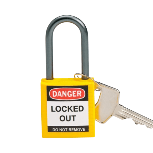 Brady® Compact Safety Lock 38 mm Opening, Yellow Color | Reda Safe