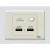 USB Charging Outlet Size 7x7 cm 3.1 Amp Art DNA E3 Beige Color