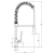 Kitchen Washbasin Mixer Length 63 cm Width 28 cm Matte Gold | Algafary Sanitary ware - Image 2