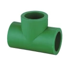 PPR Plastic Tee Modern Technology brand Size 63 mm Diameter 86 mm Color Green