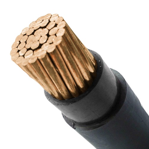 كابل خط واحد 4 sq mm 0.6/1kV نحاس مجدول عزل PVC لون اسود 2000 متر | RESCAB