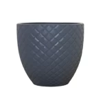 Gray Cement Pot, Round Shape, 70 cm Width and 65 cm Height