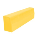 Road Curb, 90 ×30 cm , thickness 12/15 cm, yellow color, weight 93 kg