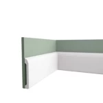 PU Foam Skirting, Size 2.44×15 ×2 cm, White Color | Zakharef Company