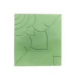 Concrete Tile Decorative Rose Design, Light green , Dimensions 40×40×5 cm | Al Sarif Company, model CONT-40405-LGN-D42