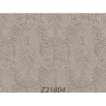 Patterned Wallpaper, Gray on brown Color, Length 10m, Width 1.06m, Model Z21804 