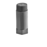 PVC Plug Long Schedule 80 Chanal Size ½ inch Colour Dark Gray