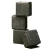 Cube Interlock Paver Tile, Al Armak Brand, with Thickness 6 cm Color Black