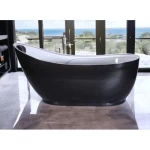 Black and White Modern Royal Bathtub, Size 74x150 cm,