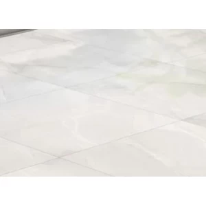 Indian Polished Porcelain Flooring 0.9×80×80 cm White, Pazar Model | Abyat Company