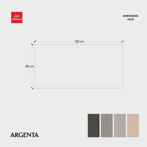 Kursaal Porcelain Tiles 120x60 cm Ashen Color for Indoor & Outdoor Pathways | Kursaal