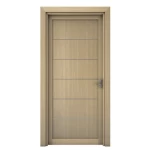 أبواب بريميوم فاخرة خشب طبيعي، لون بيج، مقاس 235×115 سم، سمك 6 سم، موديل M01