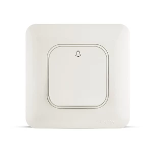 Bell Switch 1 Gang 10 Amp 7x7 cm, White Color, 250V | Spectra