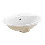 Counter Top Porcelain Wash Basin 63x55x25 cm, White