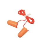 Noise Reduction Earplugs with Cord, orange color            