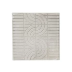 Decorative Concrete Tile, Size 40x40x5 cm, Thickness 5 cm, Cement Color | Al Sarif Company, model CONT-40405-GY-D1