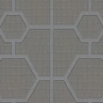  ورق جداري ايطالي لون رمادي تصميم هندسي، طول الرول 10 م، موديل Z80026