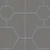 Italian Wall Decoration, Gray Color, Geometric Design, Roll Length 10 m, Model Z80026