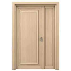 Double Door Wood Plastic Composite WPC Beige 160x235 cm 6 cm Thickness | EXO7