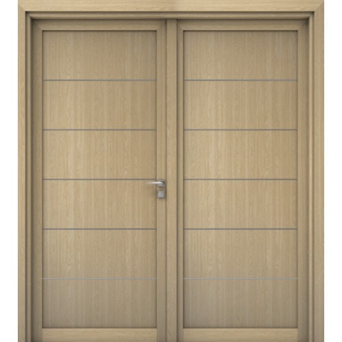 Premium Luxury Wooden Entrance Door Double 220×235 cm 6 cm Thickness Beige | YT-94670142