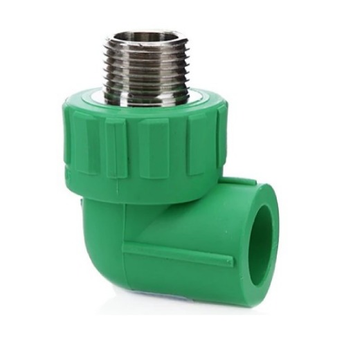PPR Elbow 90 Degree With Male Thread 32 mm × 1 inch, Green | Al Watania Plastics