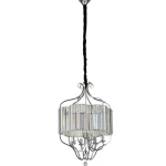 Crystal Chandelier, Luxury Design, Size 59 x 57 x 24 cm, silver Color