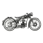 لوحة زخرفية معدنية مجسم دراجة نارية، لون أسود، عرض 99 سم، ارتفاع 47 سم