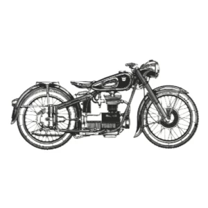 Metallic Decorative Board Motorcycle Model 99 cm Width, 47 cm Height, Black | 
