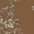 Wallpaper, Floral Design, Brown with brown and white roses Color, Size 10m×53cm