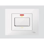 مفتاح سخان دي 3 بيانو، مقاس 7×7 سم، 20 أمبير، لون أبيض