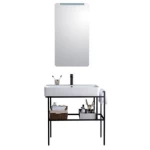 Bathroom Cabinet with Sink, Wall-Mounted, White Color, Size 70 cm