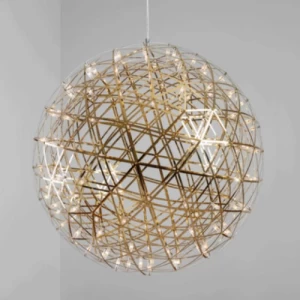 ثريا راقية دائرية LED قطر 80 سم، لون ذهبي | 47331
