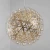 Elegant Circular LED Chandelier with 80 cm Diameter, Gold Color