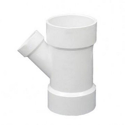 UPVC Plastic Tee Y Reducer 45° Size 2×3 inch White Color | Al mona for innovative pipe solutions