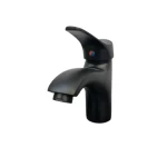 Modern Bath Washbasin Tap, Matte Black Color