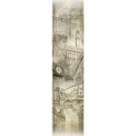 Italian Wall Covering Beige Color, Size 10m×0.70m, Model 12065 