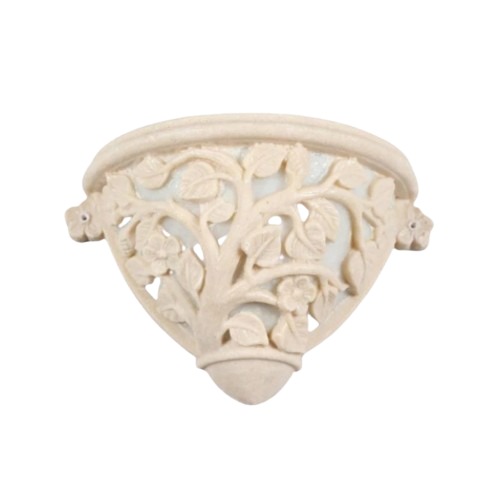 Oriental Wall Sconce Marble 1 Bulb 34 × 24 cm Beige Color | Matkel Store