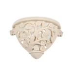 أبليك جداري رخام شرقي، 1 لمبة، مقاس 34 × 24 سم، لون بيج