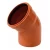 UPVC Elbow 45° PLASCO Size 200 mm Thickness 5.9 mm Orange  Color
