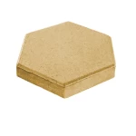 Hexagonal Interlock Paver Tile, Al Armak Brand, with Thickness 8 cm Color Tan